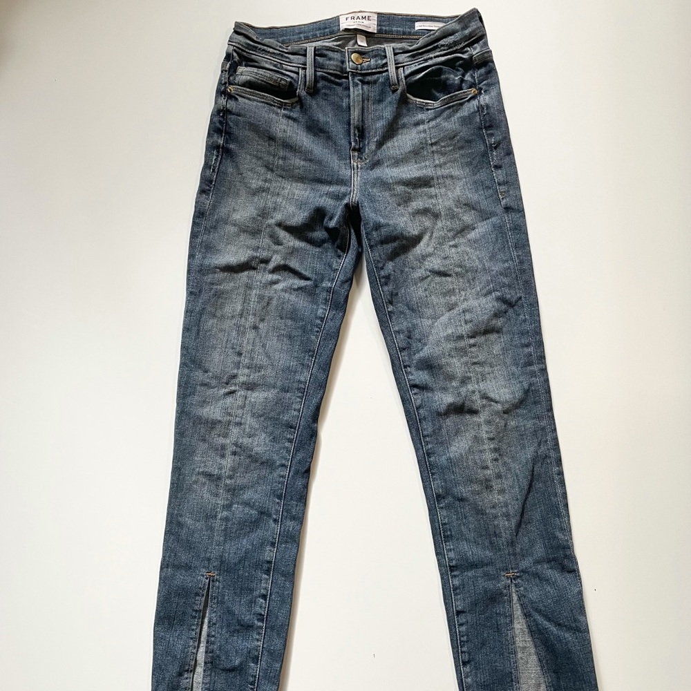 Frame Le Nouveau Straight Front Split Jean - Sz 26